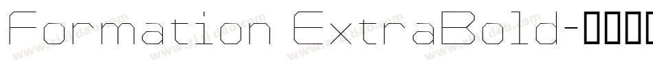 Formation ExtraBold字体转换